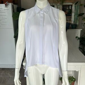 Dex size medium sleeveless high low blouse NWT